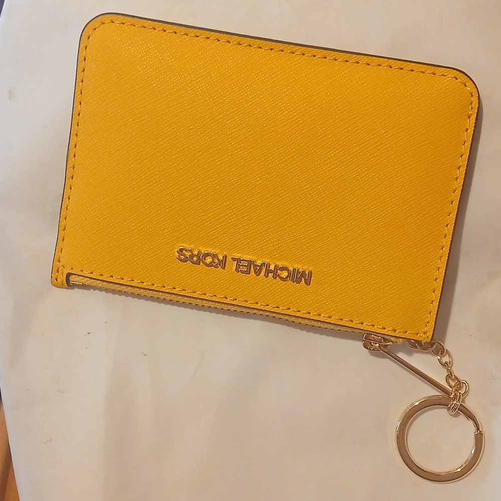 Michael Kors Jasmin Yellow Coinpouch Wallet
